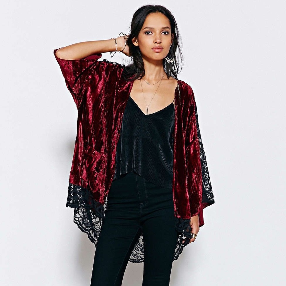 Urban Outfitters Velvet Kimono